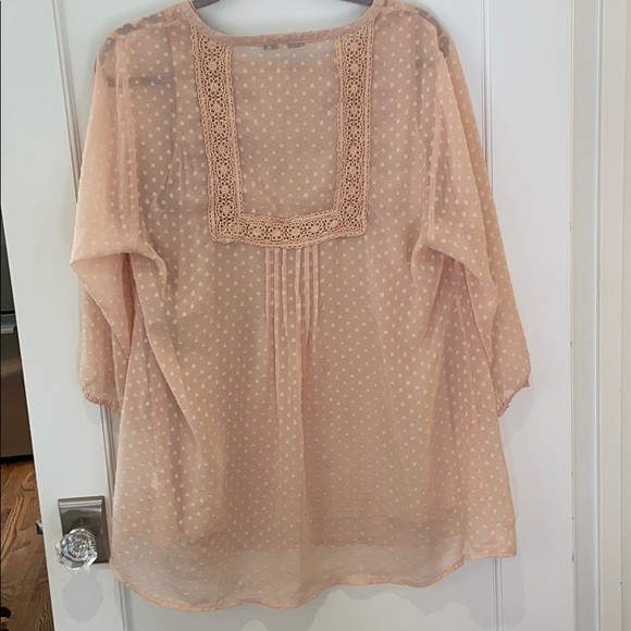 Sheer top with cami - Picture 3 of 4